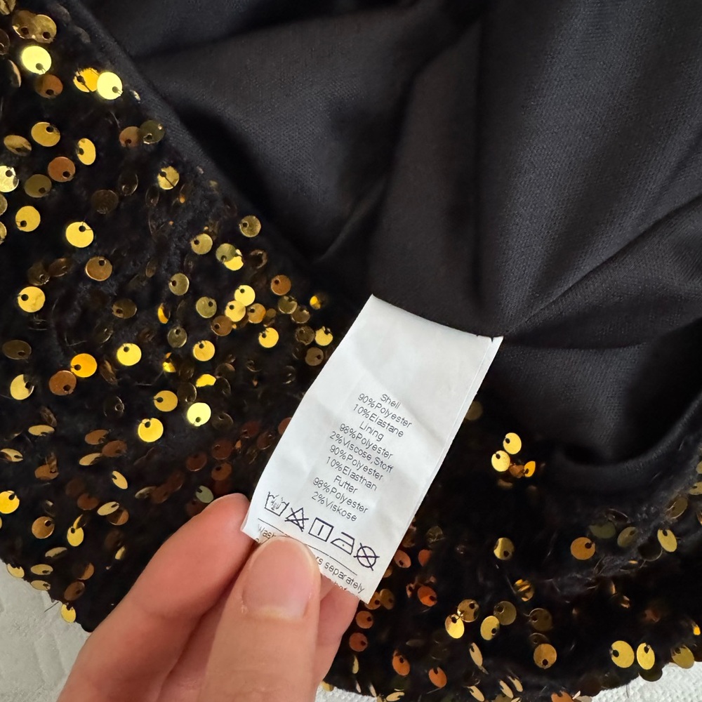 Grace Karin Black and Gold Strapless Dress - Picture 6 of 9